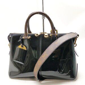 Authentic Louis Vuitton Miroir Black Vernis Tote Bag mon1690-110525